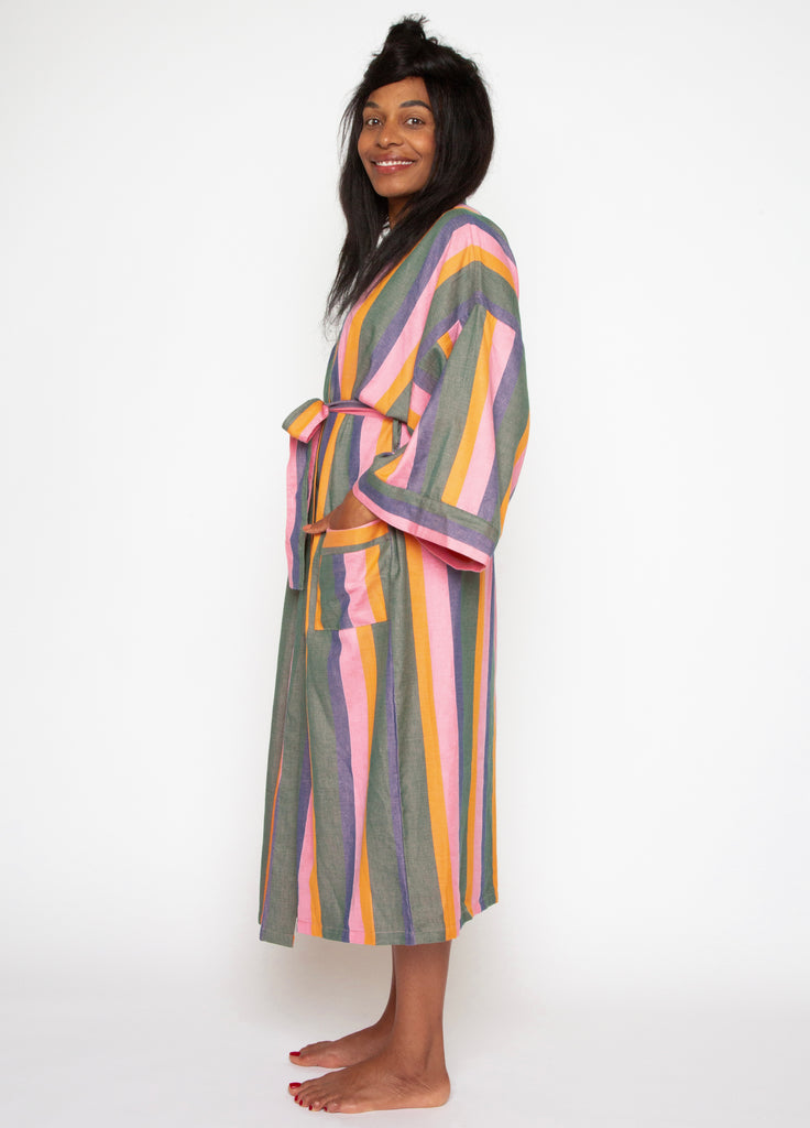 LONG STRIPED ROBE IN DAZE – bathenshop.com